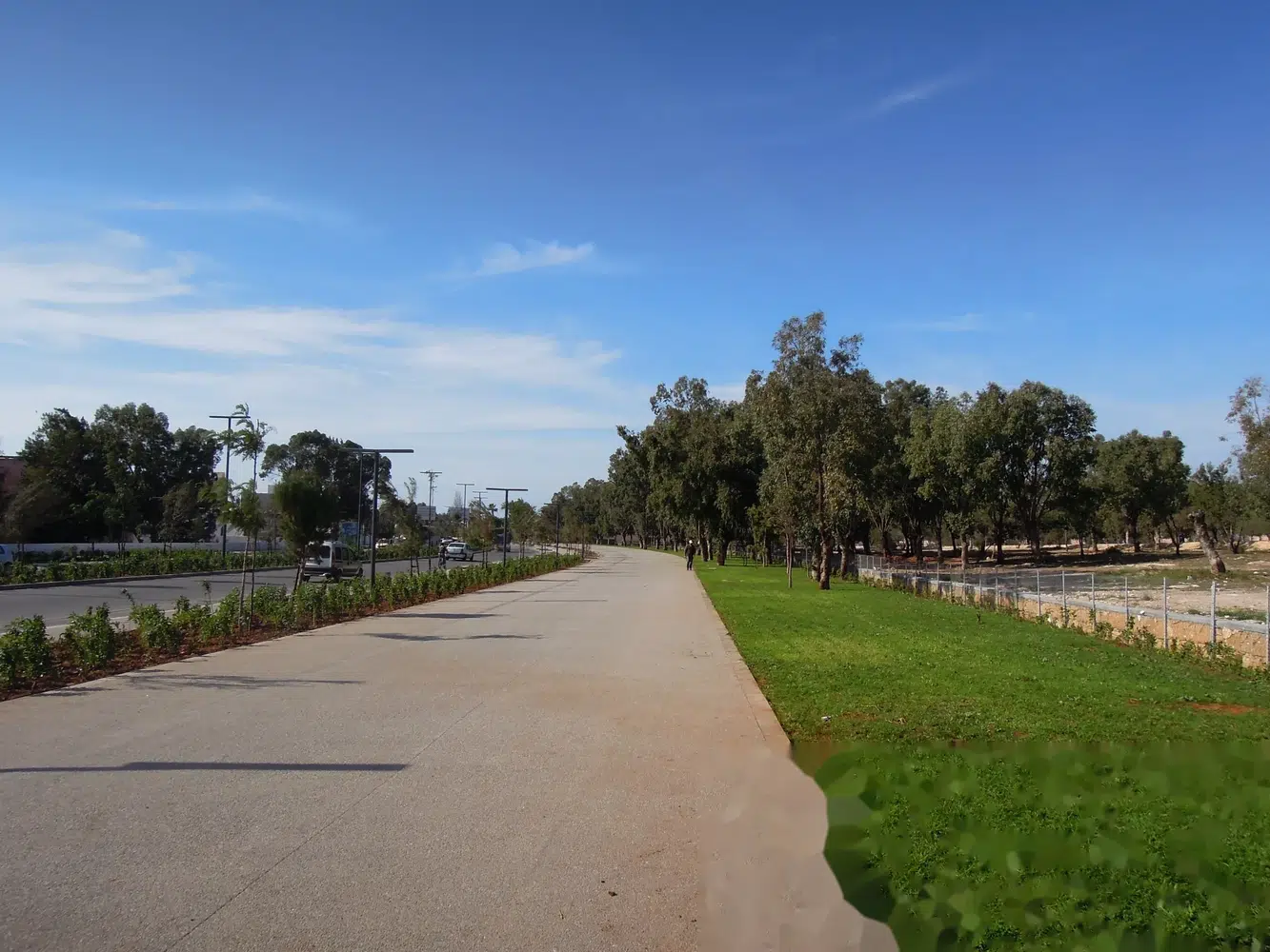 Boulevard Mestari — cheminement et alignement arboré
